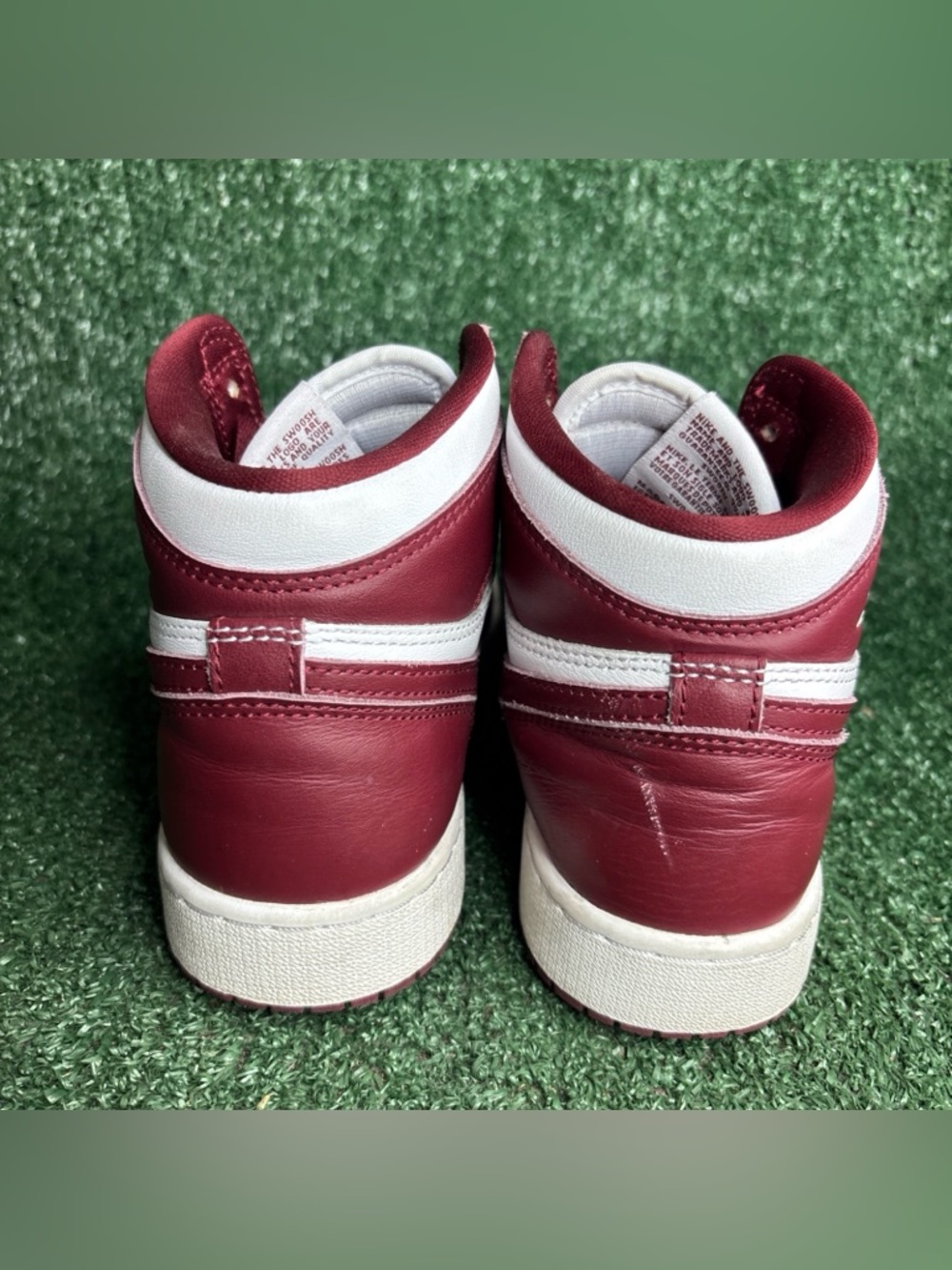 Nike Air Jordan 1 Retro High OG Women 6.5 (5Y) Red Leather Basketball FD1437-160 - Picture 4 of 12